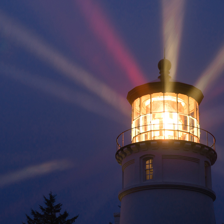 A perfect storm is just the right weather to make a lighthouse earn its keep for weary travelers