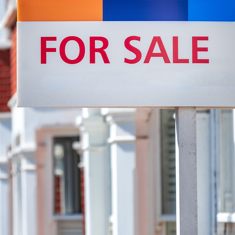 Estate agent 'For Sale' sign