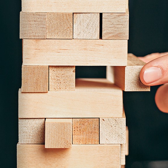 Playing Jenga blocks