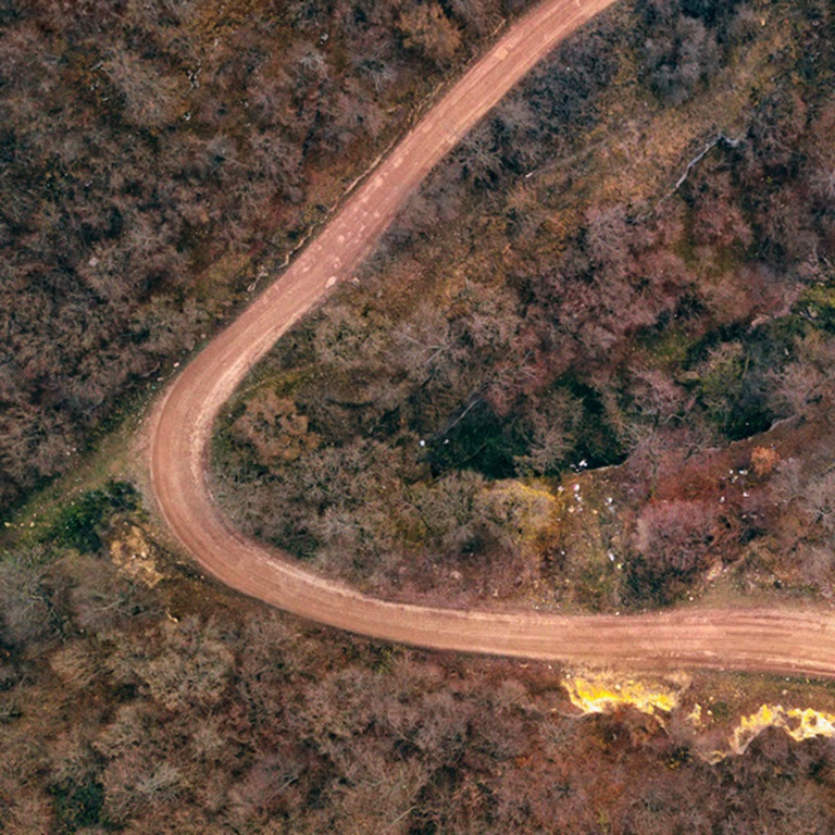 Rural road in the dry season